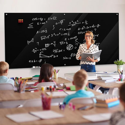 MaxGear Glass Whiteboard Wall Mounted, Frameless Magnetic Dry Erase Board - Image 8