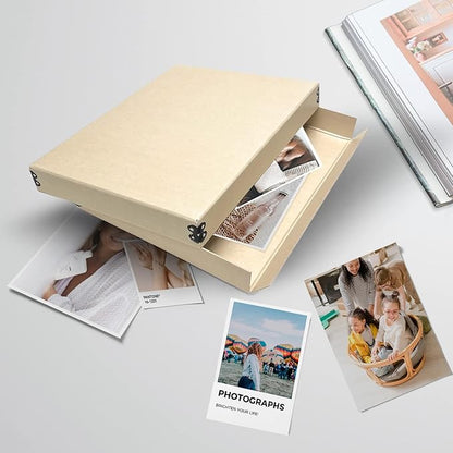 Lineco Museum Storage Box Tan, Archival Boxboard, Drop-Front Design - Image 8