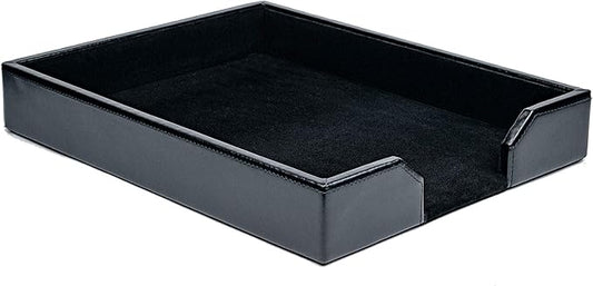 Dacasso Bonded Leather Desktop Tray Luxury Letter Holder & Paper Organizer by Dacasso