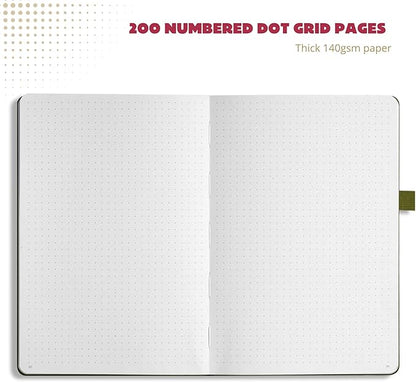 VIVID SCRIBBLES Dotted Journal – 140gsm Bleed Proof Thick White Paper – 200 - Image 6