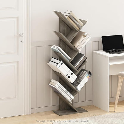 Furinno Tree Book Shelf, 9-Tier Bookshelf, Tree Bookcase - Image 2