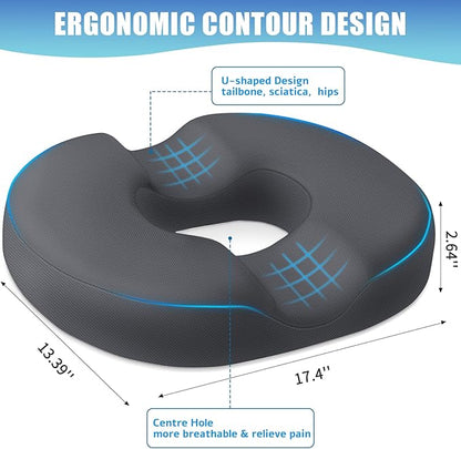 BlissTrends Donut Pillow Seat Cushion, Donut Chair Cushions - Image 2