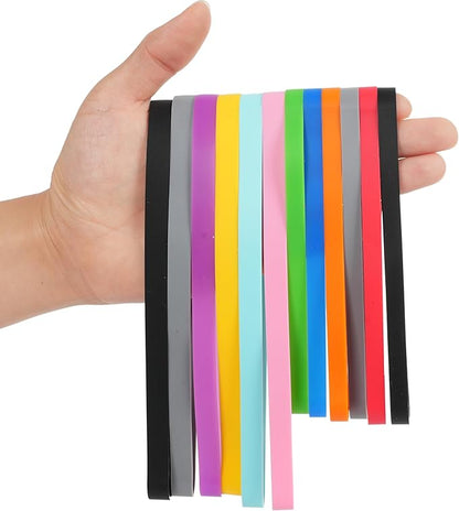 Rubber Bands Silicone 8 inch and 6.3 inch 12 Pcs Mixed size Large Elastic Bands - Image 3