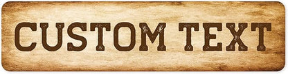 Custom Sign, Custom Street Sign, 11 Font Colors, 13 Font Styles, 4 Hole Options by MySignCenter