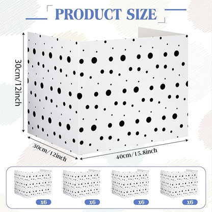Crtiin 24 Pcs Privacy Folders for Students Desk Dividers Standard School - Image 2