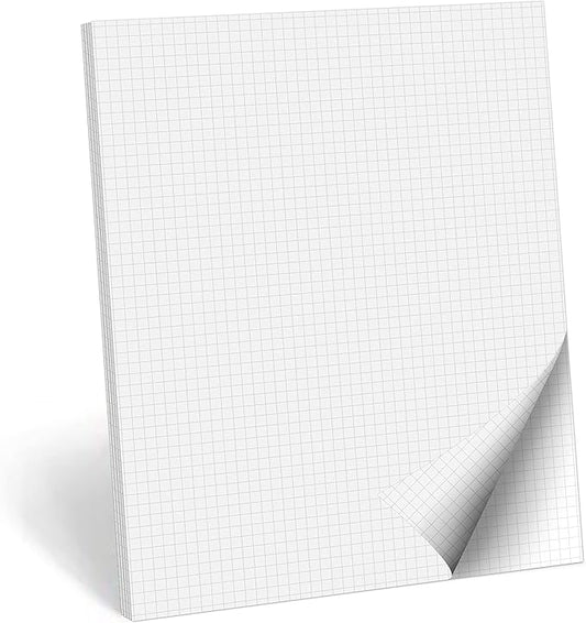 321Done Double Sided Graph Paper Notepad, 0.20 Grid, Made in the USA, Quad by 321Done