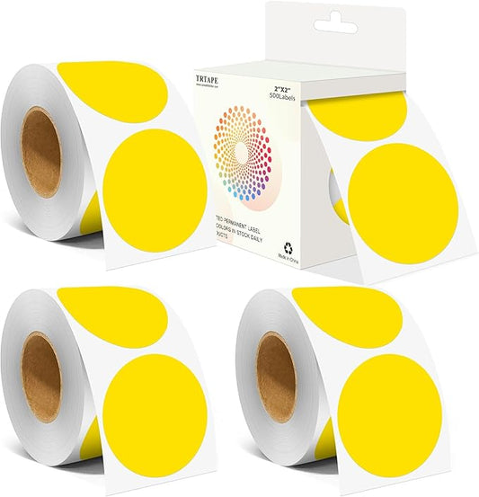 2 Inch Color Coding Round Labels by Unknown