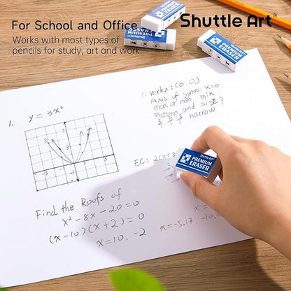 Erasers, Shuttle Art 72 Pack Premium Erasers Bulk - Image 3