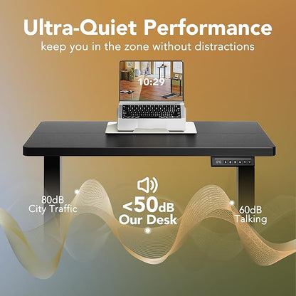 HUANUO 32" Small Electric Standing Desk Adjustable Height, 4 Memory Height - Image 6