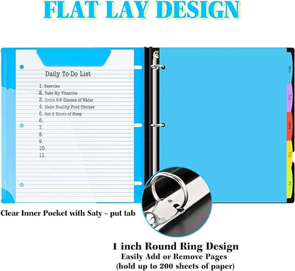 INFUN 1 Inch Telescoping 3 Ring Binder - Image 2