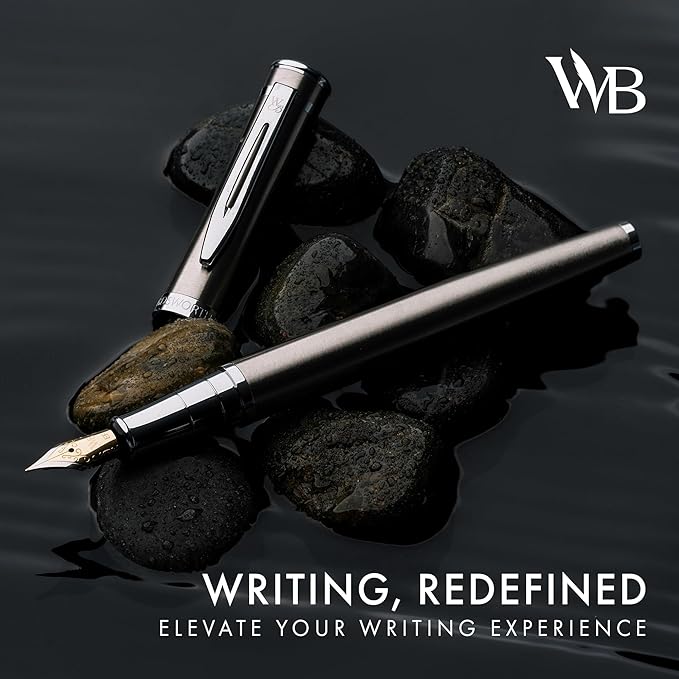 Wordsworth & Black Fountain Pen Set, Extra Fine Nib, Includes 24 Pack Ink - Image 2