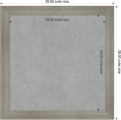 Amanti Art Grey Framed Magnetic Board 28x28 Medium Vision Board - Image 2