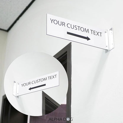 ALPHA DOG SIGNS Custom Projecting Hallway Sign, Personalized Indoor Outdoor - Image 4