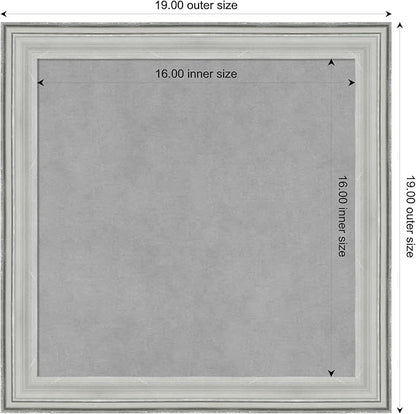 Amanti Art Silver Framed Magnetic Board 19x19 Small Vision Board - Image 4