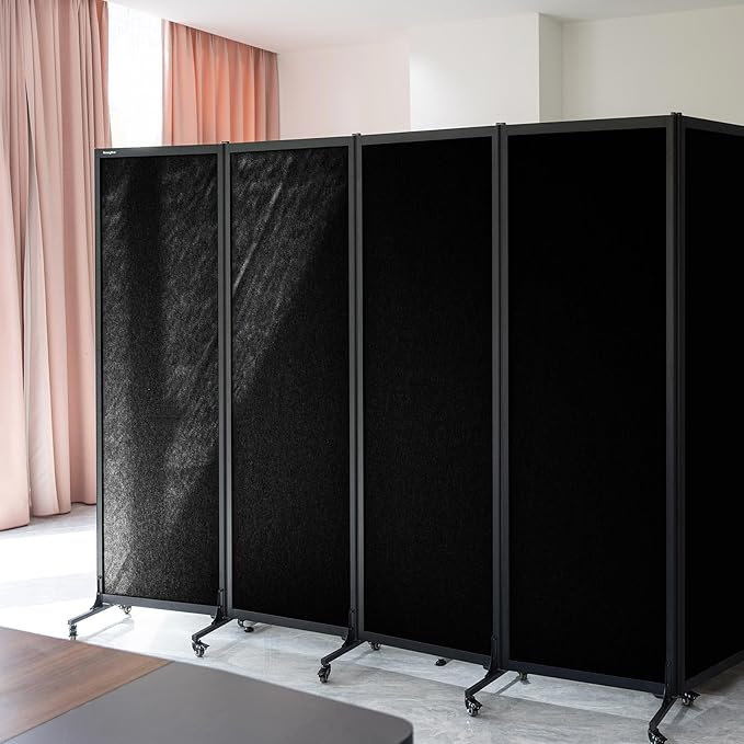 Upgrade Version Room Partition and Divider, Freestanding Rolling Dividers - Image 5