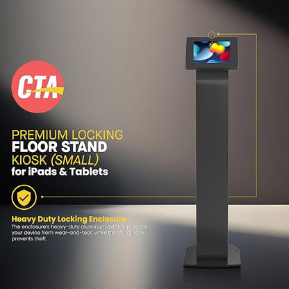 CTA Digital Locking Stand Kiosk Premium Small Locking Support Base Kiosk - Image 2