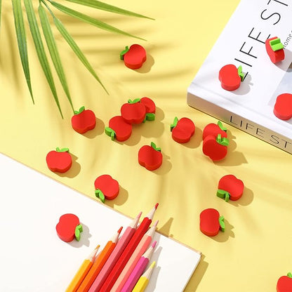 60pcs Mini Apple Erasers for Kids Bulk Classroom Welcome Back to School Gifts - Image 7
