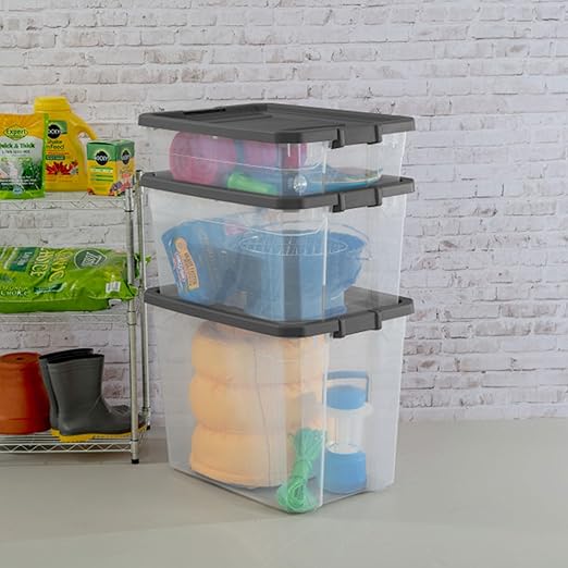 Sterilite 16-Pack Modular Stacker Box, Durable Clear Plastic Storage Bins - Image 6