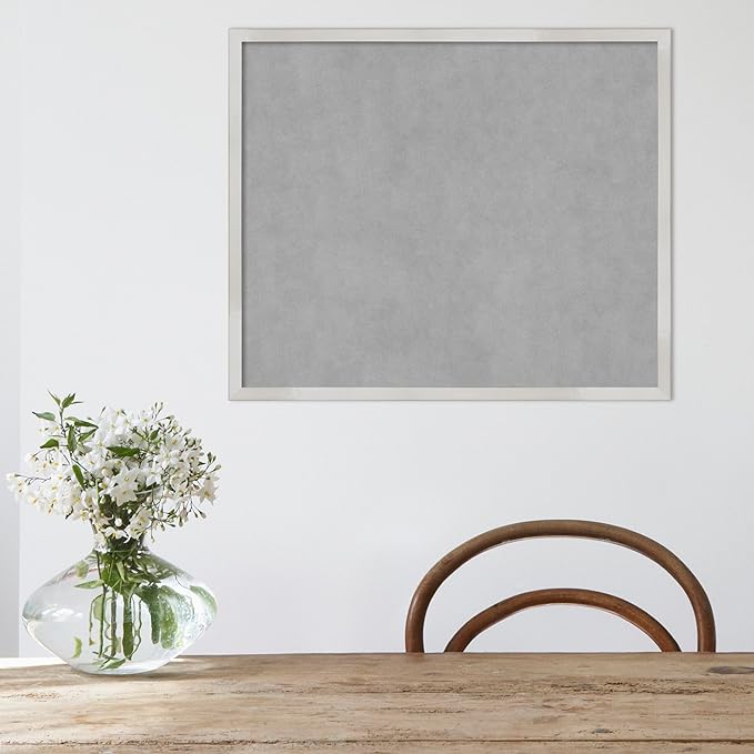 Amanti Art Silver Framed Magnetic Board 21x25 Medium Vision Board - Image 5