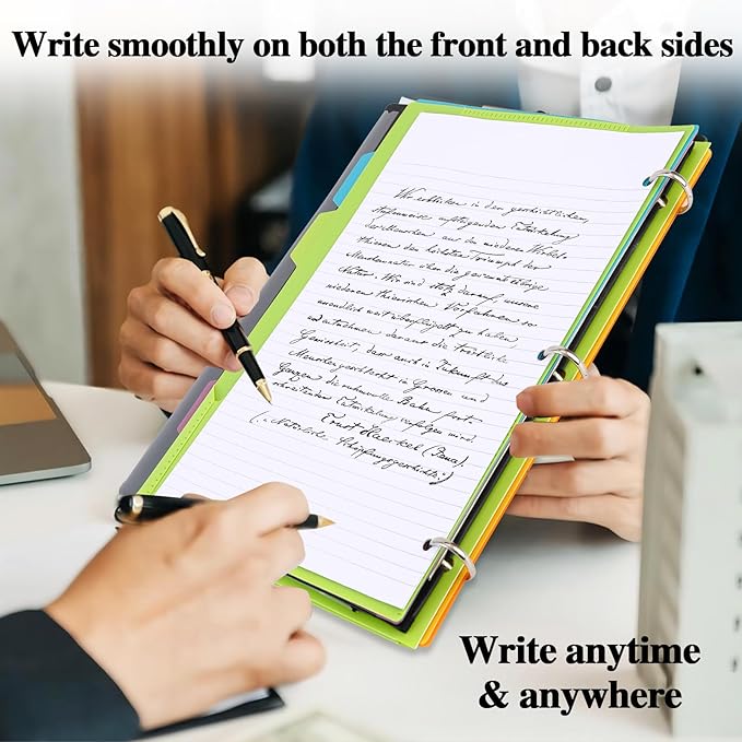 Tashkummy 360 Degree Pivotable Binder, Upgraded 3 Ring Binder 1 inch, Flexible - Image 6