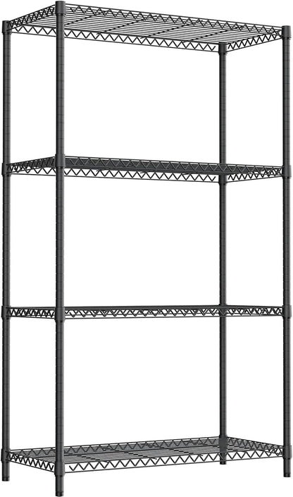 M MZG Standing Shelf Units Wire Rust-Proof Outdoor Storage Shelving 4-Tier - Image 6