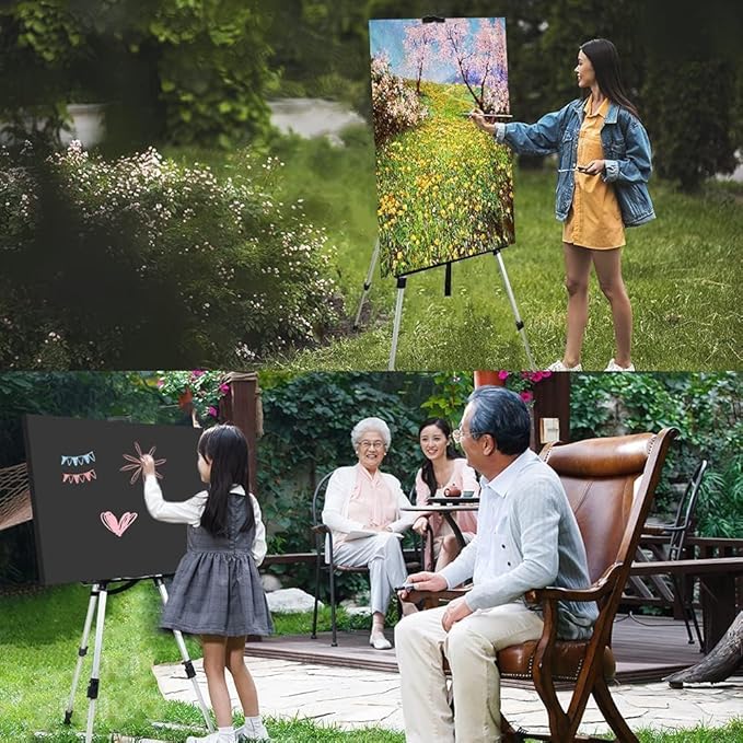 RRFTOK Art Painting Display Artist Easel Stand, Aluminum Metal Tripod - Image 9
