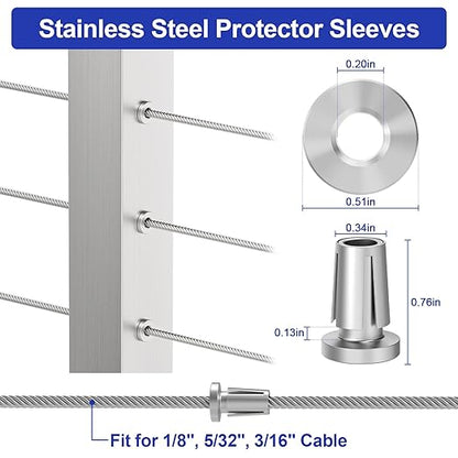 BLIKA Upgraded 80 Pack Stainless Steel Protector Sleeves - Image 2