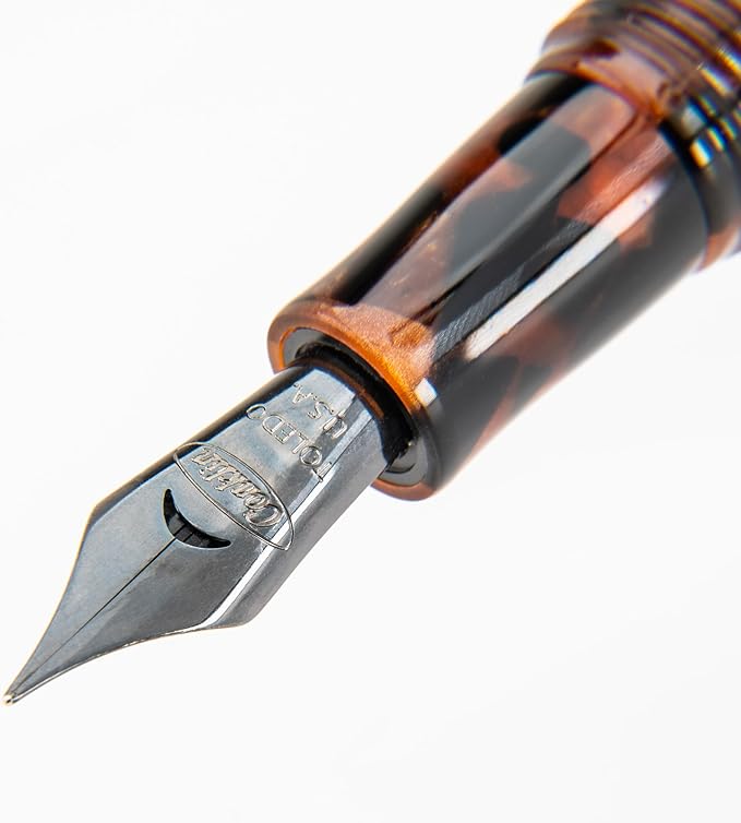 Conklin All American Fountain Pen in Brownstone – Stub Nib, Rich Brown Finish & - Image 2