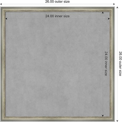 Amanti Art Silver Framed Magnetic Board 26x26 Medium Vision Board - Image 3