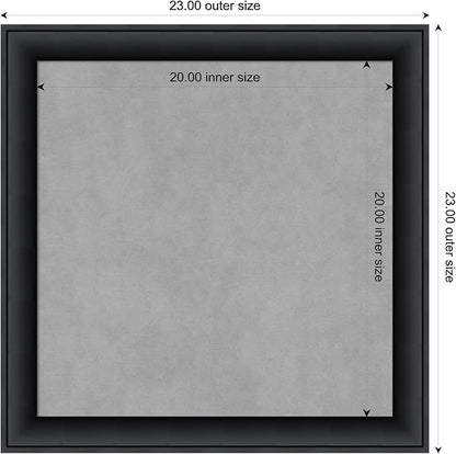 Amanti Art Black Framed Magnetic Board 23x23 Medium Vision Board - Image 3