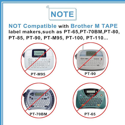5-Pack Compatible Brother P Touch Label Tape TZe 12mm 0.47 Laminated TZ Tape - Image 9