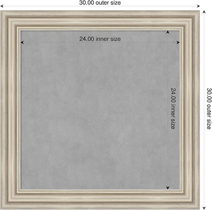 Amanti Art Silver Framed Magnetic Board 30x30 Medium Vision Board - Image 2