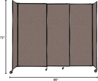 Versare Straightwall Sliding Portable Wall Partition | Freestanding Office - Image 7