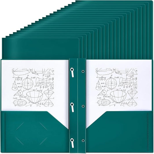 Lincia 100 Pcs Plastic Folders by Lincia