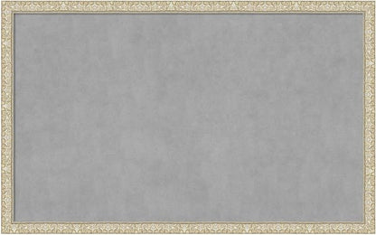 Amanti Art Silver Framed Magnetic Board 26x42 Large Vision Board by AmantiArt