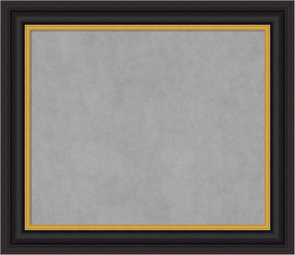 Amanti Art Black Framed Magnetic Board 26x30 Medium Vision Board by AmantiArt