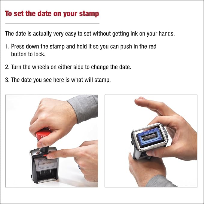 MaxMark Heavy Duty Round Date Stamp - Image 4