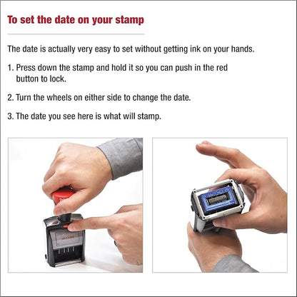 MaxMark Heavy Duty Round Date Stamp - Image 4