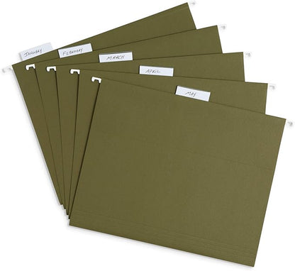 Blue Summit Supplies 25 Hanging File Folders, Reinforced Hanging Folders - Image 6