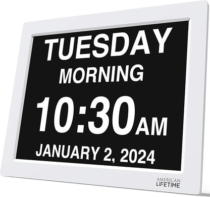 American Lifetime 【New 2024 Dementia Clock Large Digital Clock by AmericanLifetime