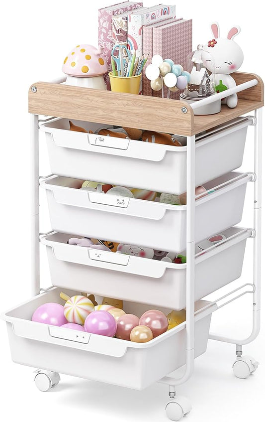 Rolling Storage Utility Cart by SYKIARIOL