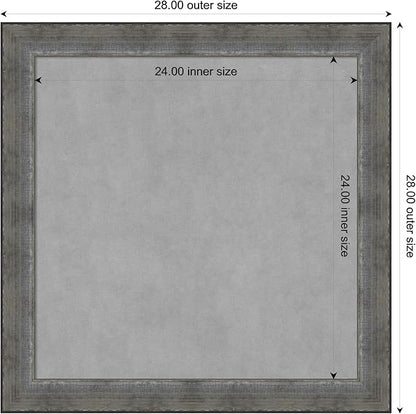 Amanti Art Silver Framed Magnetic Board 28x28 Medium Vision Board - Image 3