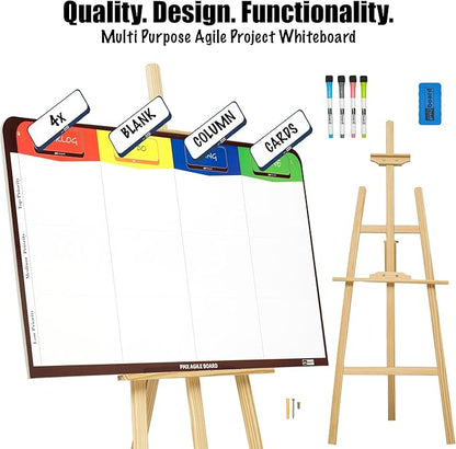 PMXBOARD Magnetic Kanban & Scrum Board – Lightweight Agile Whiteboard - Image 3