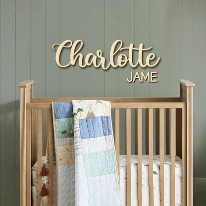 Personalized Wooden Name Sign for Nursery - Image 7