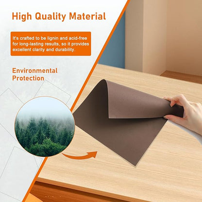 100 Sheets Coffee Color Cardstock 8.5 x 11 Craft Paper, 92lb Premium Dark Brown - Image 5