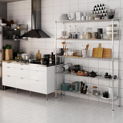 Regal Altair 14" Deep x 60" Wide x 74" Height Wire Shelving Kit | 5-Tier | NSF - Image 8