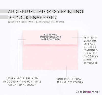 Classic Personalized Two Letter Stationary Monogram Stationary Set - Image 7