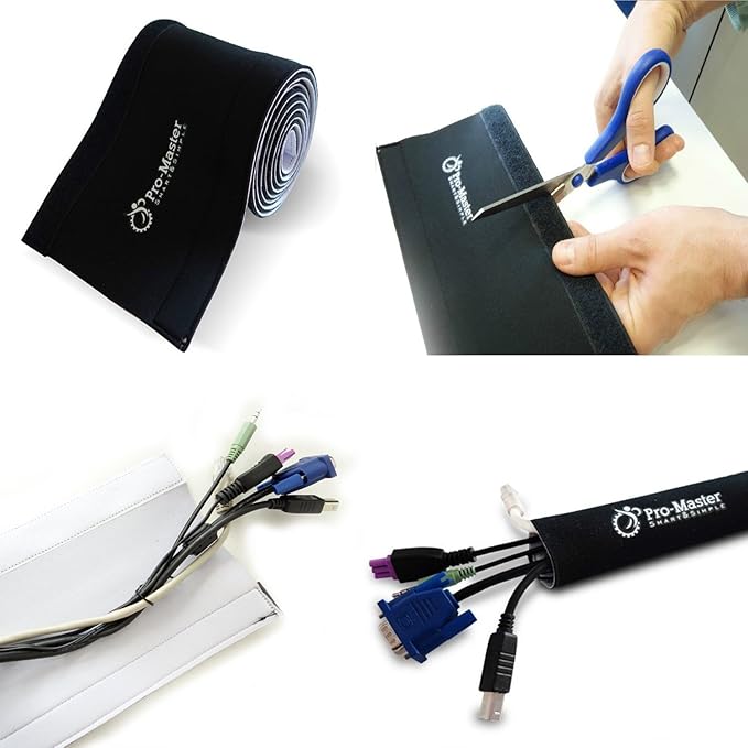 Premium 120" Cable Management Sleeve, Best Cords Organizer - Image 8