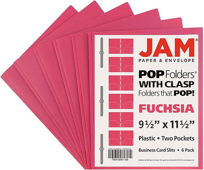 JAM PAPER Plastic Color POP Folders - Image 6