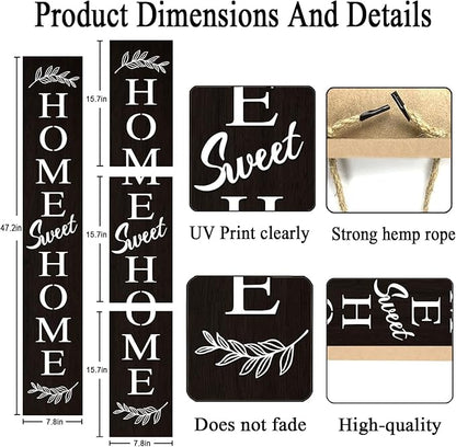 Farmhouse Wooden Welcome Sign Stand - Image 3